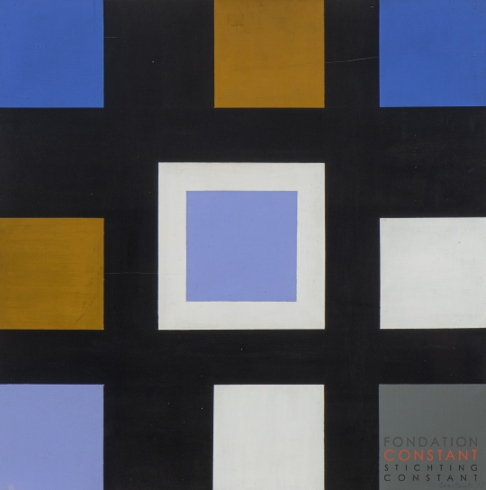 Constant Nieuwenhuys-Compositie met vierkanten, 1953