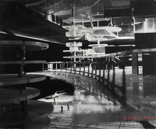 Constant Nieuwenhuys-detail of Gele sector, 1958-photographed by Bram Wisman, 1958