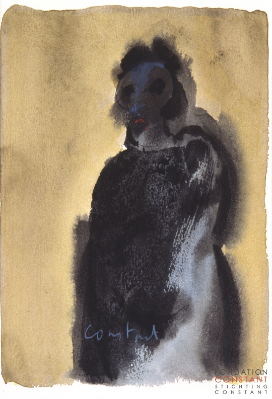 Constant Nieuwenhuys-ZT/Duistere figuur, ca 1981
