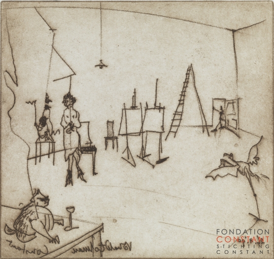 Constant en Ronald Tolman Atelier 26-04-90