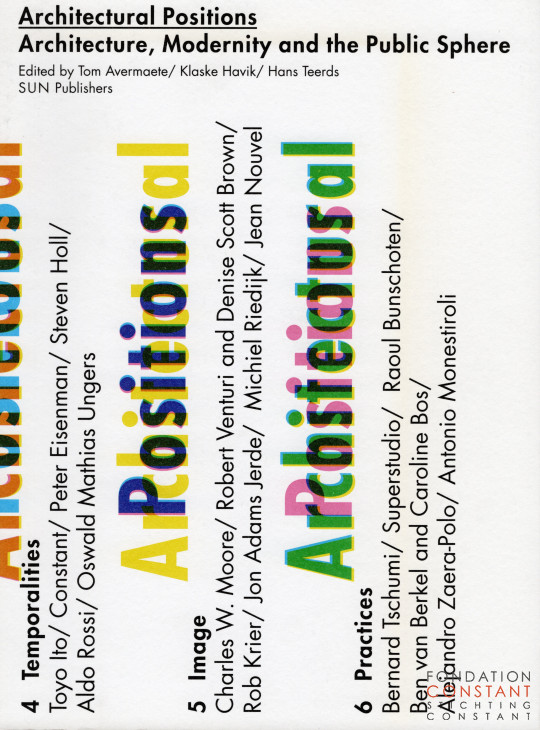 Architectural Positions, 2009
