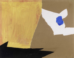 Constant Nieuwenhuys-Collage met oranje vlak, 1953