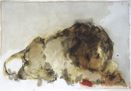 Constant Nieuwenhuys-Leeuw met prooi [I], ca. 1986