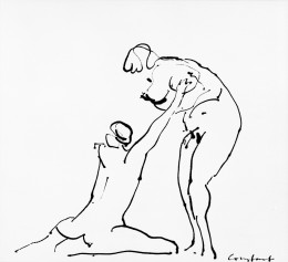 1980 ca ZT-naakte man en vrouw