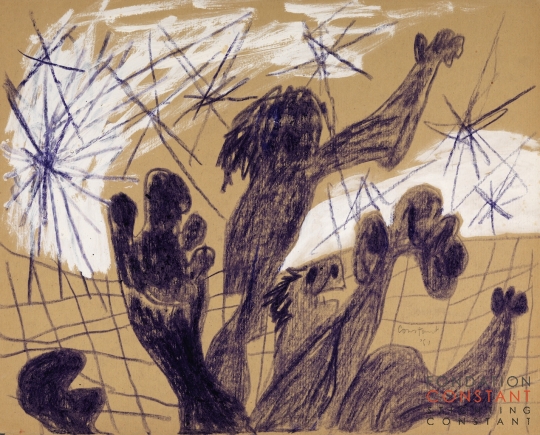 Constant Nieuwenhuys-L'Imagination effrayante 2, 1951