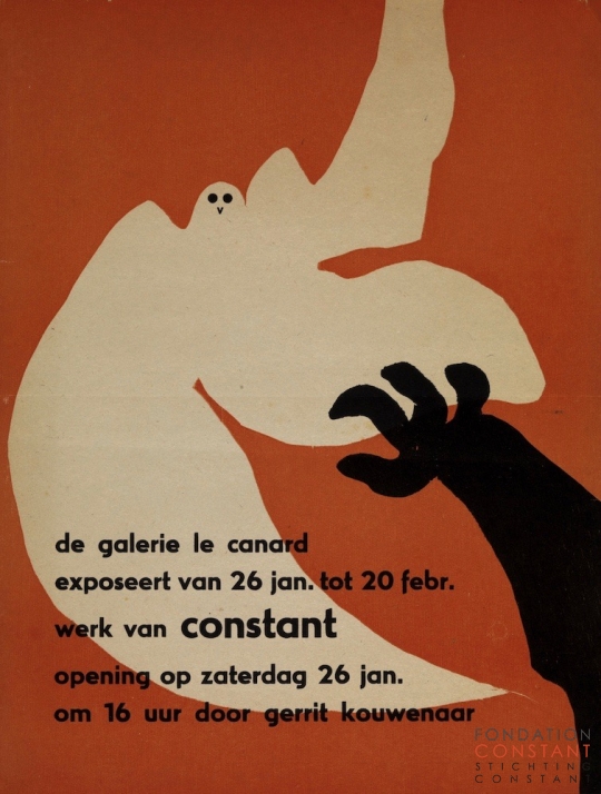 werk van Constant-Galerie le Canard, 1952