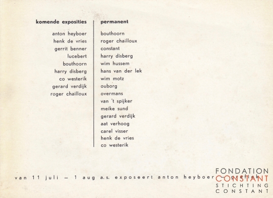 constant | constructies en maquettes, 1959-5