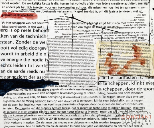 Constant Nieuwenhuys-Theorie collage New Babylon no. 4, 1974
