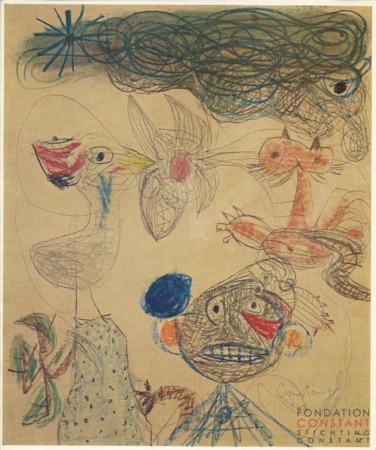 Constant | Kreidzeichnungen, Tuschen, Lithographien, 1975