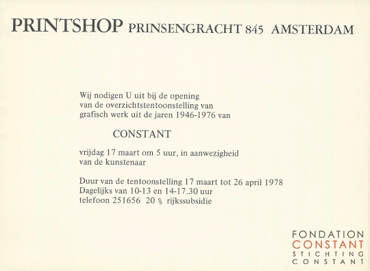 Constant | Grafiek-Printshop, 1978