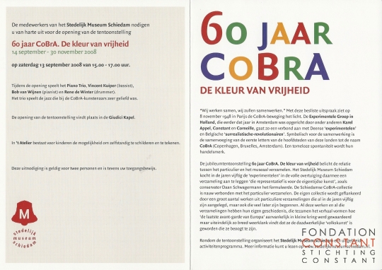60 jaar CoBrA | De kleur van vrijheid, 2008-2