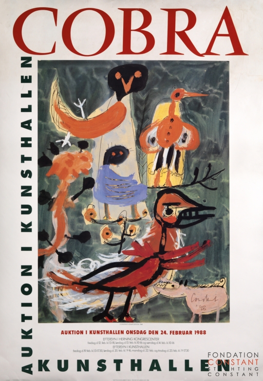 Constant Nieuwenhuys-COBRA Auktion i Kunsthallen, 1988
