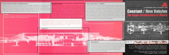 Constant-New Babylon exhibition leaflet-cover