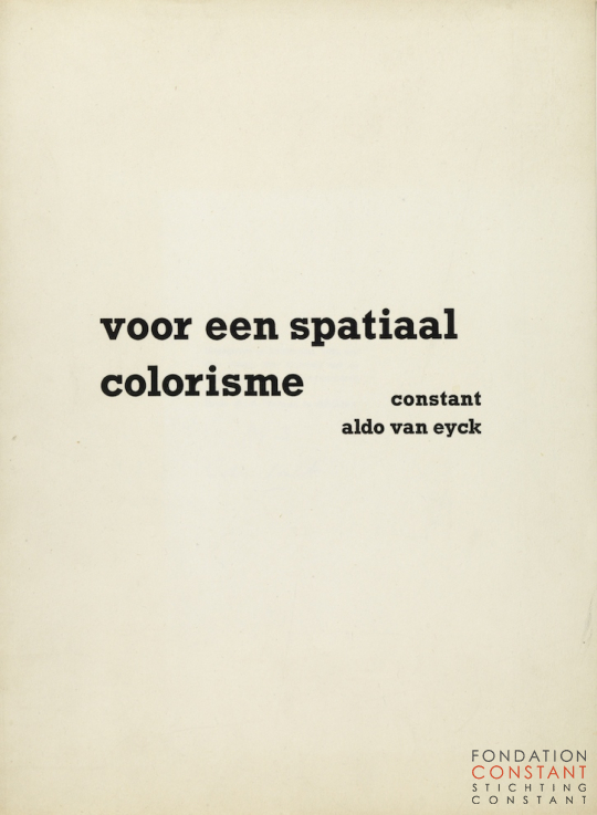 Voor een spatiaal colorisme, 1952