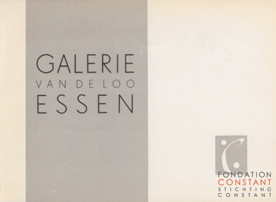 Constant. Konstruktionen und Modelle, 1960