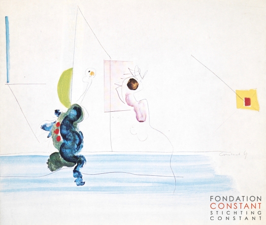 1972 Constant | Aquarelles, sculptures et graphiques-Galerie Daniel Gervis
