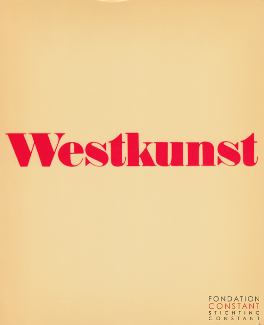 Westkunst | Zeitgenössische Kunst seit 1939, 1981