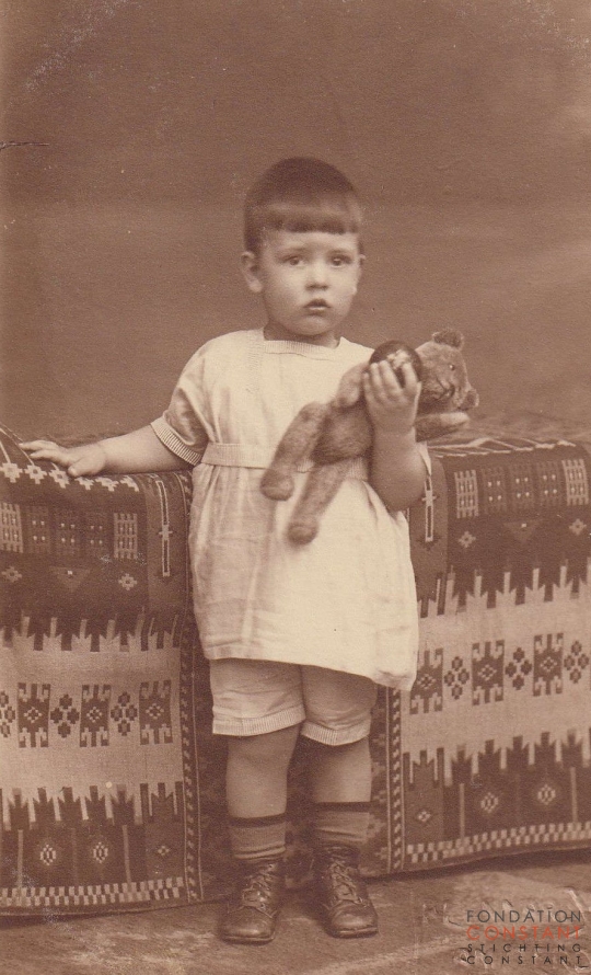 Constant as a baby with bear Constant as a baby with bear