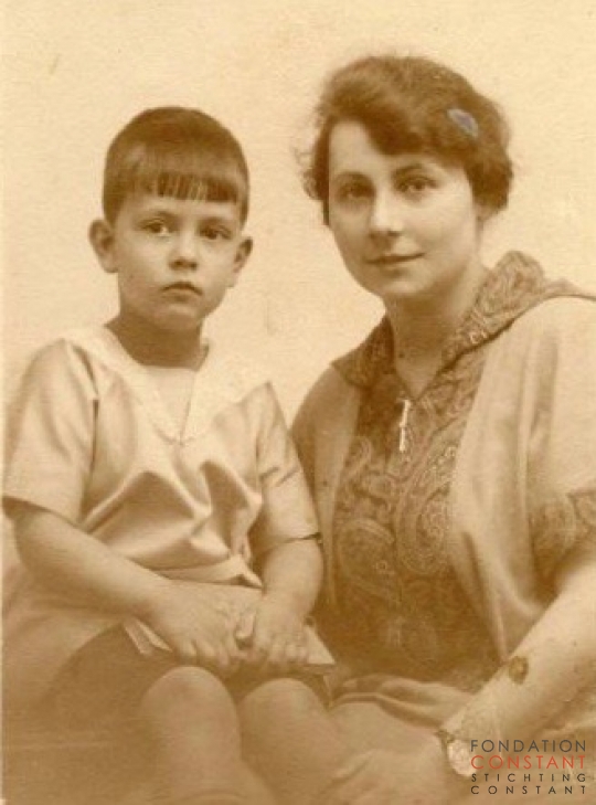 Constant with his aunt, ca 1925 Constant with his aunt, ca 1925