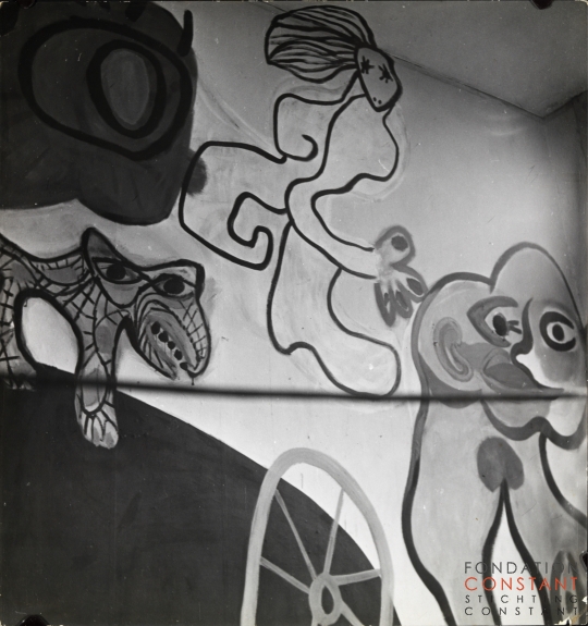 Mural by Constant and Karel Appel in Constant's home, 1949 II Mural by Constant and Karel Appel in Constant's home, 1949 II
