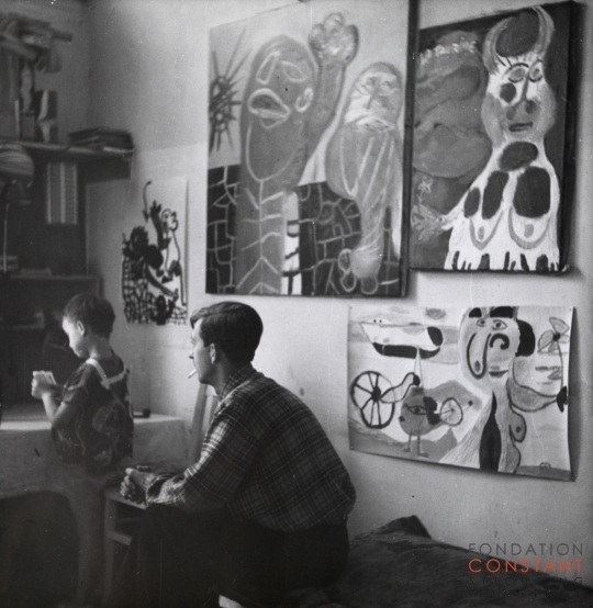 Victor and Constant at home, 1949 Victor and Constant at home, 1949