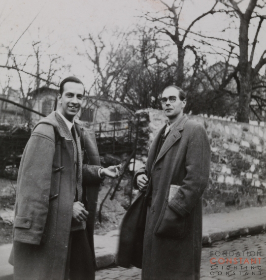 Constant-Constant and Roger Hilton in Paris, 1953 Constant Nieuwenhuys-Constant and Roger Hilton in Paris, 1953