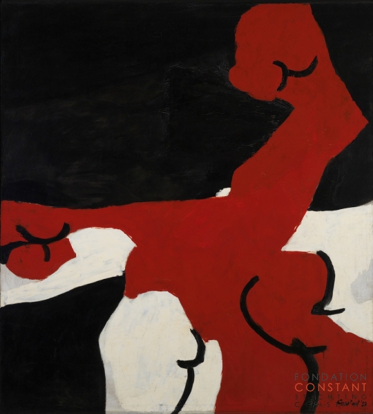 Constant-De rode vuist, 1956 Constant Nieuwenhuys-De rode vuist, 1956