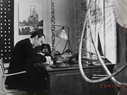 Constant-Constant in his studio, ca 1959 Constant Nieuwenhuys-Constant in his studio, ca 1959