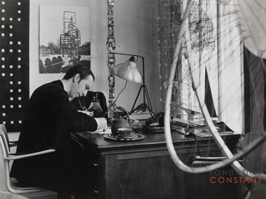 Constant at his studio, 1958 Constant at his studio, 1958
