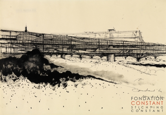 Constant Nieuwenhuys-Gezicht op een sector, 1960