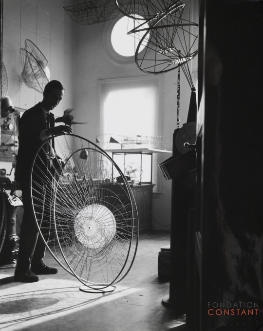 Constant-Constant with parrot at his studio, 1962 Constant Nieuwenhuys-Constant with parrot at his studio, 1962