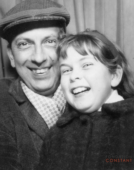 Constant and his daughter, Eva, ca 1964 Constant and his daughter, Eva, ca 1964