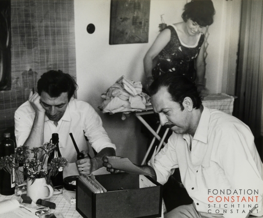 Constant-Christof Caspari and Constant in Köln, 1965 Constant Nieuwenhuys-Christof Caspari and Constant in Köln, 1965