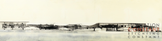 Constant-Collage of sector modellen, 1969 Constant Nieuwenhuys-Collage of sector modellen, 1969
