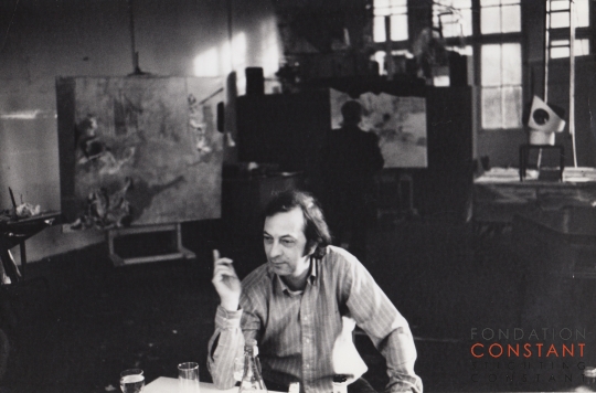 Constant in his studio, 1974 Constant in his studio, 1974