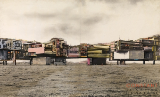 Constant Nieuwenhuys-Gezicht op New Babylonische sectoren, 1971