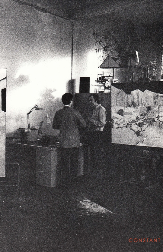 Constant and Daniël Gervis at the studio Wittenburg Constant and Daniël Gervis at the studio Wittenburg