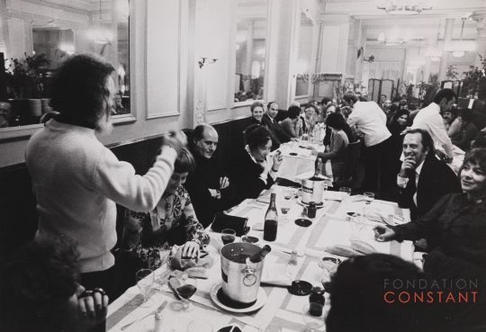 Dinner after the David Roëll Award, 1974-photo Victor Nieuwenhuys Dinner after the David Roëll Award, 1974-photo Victor Nieuwenhuys