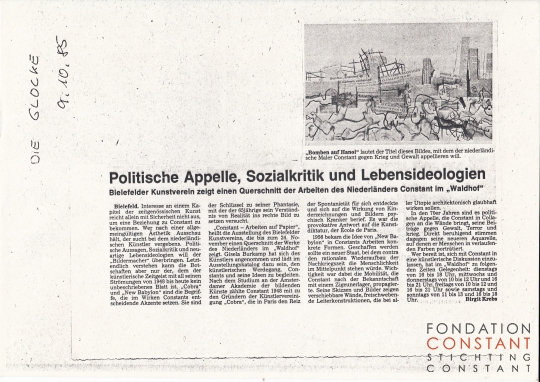 Politische Apelle, Sozialkritik und Lebensideologien