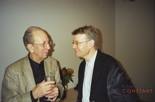 Constant-with Mark Wigley at symposium the Activist Drawing, 1999 Constant Nieuwenhuys-with Mark Wigley at symposium the Activist Drawing, 1999