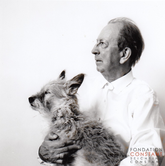 Constant and his dog, Tikus.