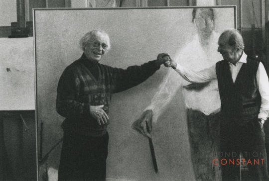 Carl Henning Pedersen and Constant at Wittenburg, 2000 Carl Henning Pedersen and Constant Nieuwenhuys at Wittenburg, 2000