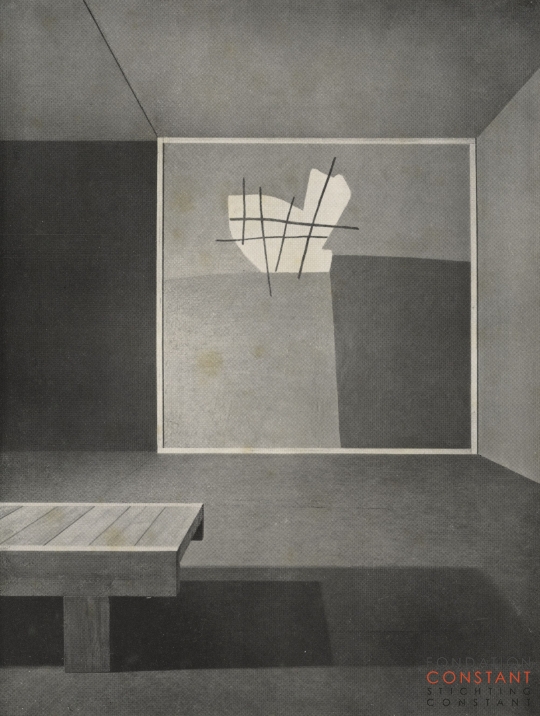 Ruimte in kleur by Constant and Aldo van Eyck, 1952 Ruimte in kleur by Constant Nieuwenhuys and Aldo van Eyck, 1952