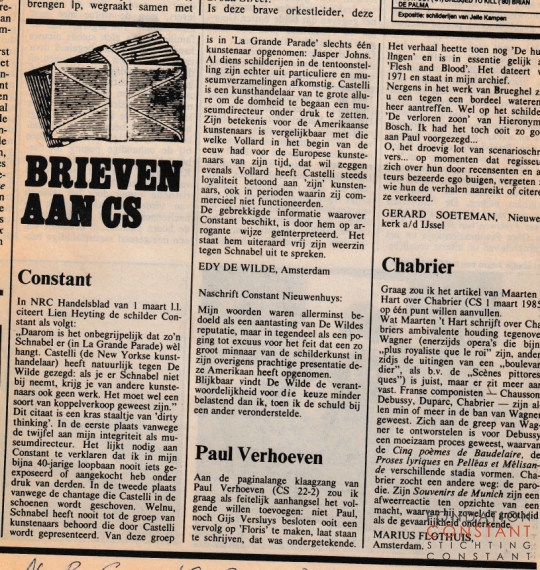 Brieven aan CS Brieven aan CS