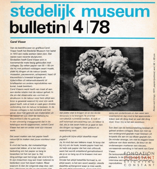 Stedelijk Museum bulletin, April 1978 Stedelijk Museum bulletin, April 1978