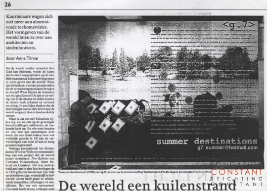 De wereld een kuilenstrand