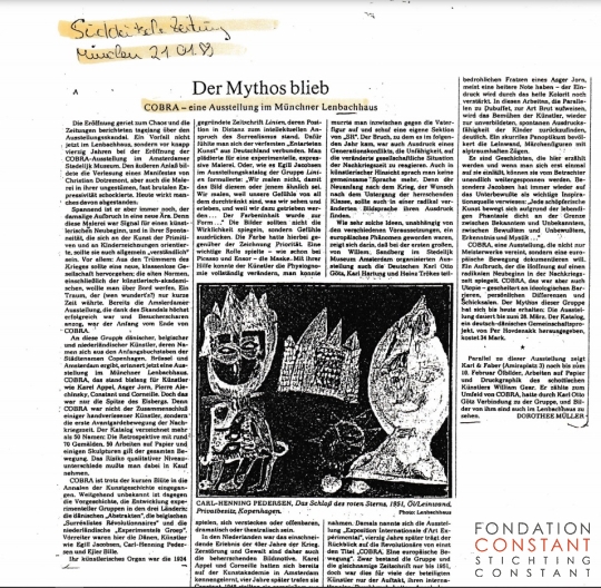 COBRA - Eine Austellung im Münchner Lenbachhaus COBRA - Eine Austellung im Münchner Lenbachhaus