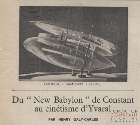 Du ''New Babylon'' de Constant au cinéstisme d'Yvaral Du ''New Babylon'' de Constant au cinéstisme d'Yvaral