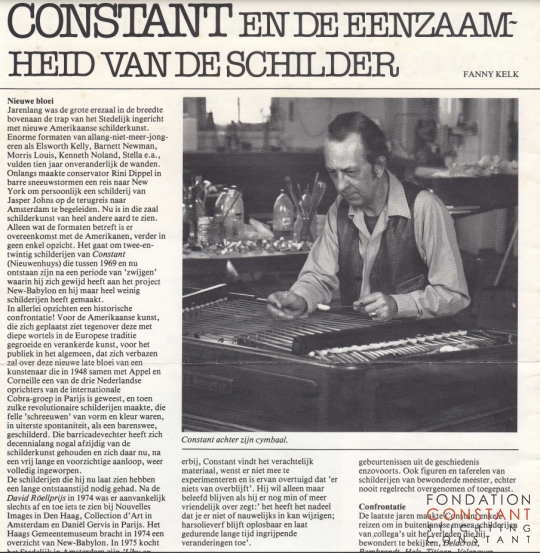 Constant en de eenzaamheid van de schilder Constant en de eenzaamheid van de schilder