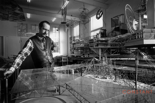 Constant in his studio Wittenburg, 1967 Constant in his studio Wittenburg, 1967